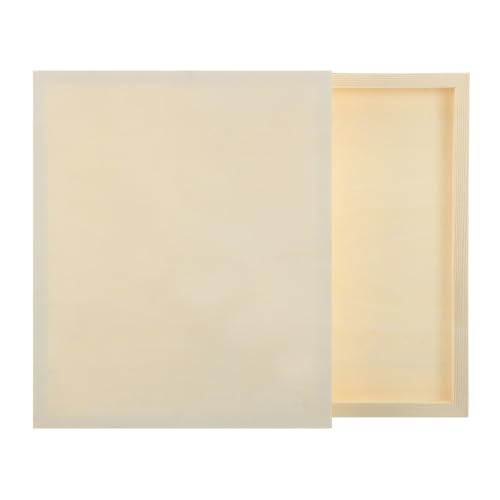 MECCANIXITY 6 Pack Wood Canvas Boards, 10x12 Inch Art Canvases Square Unfinished Wood Panel for Painting, Crafts, DIY Projects, Pouring Art - size: 10x12 Inch