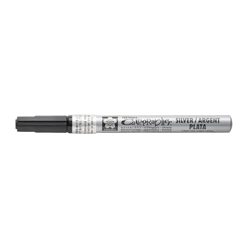 Sakura Pentouch Calligraphy Pen, 1.8mm Fine Point, Silver (XPSK-C-53)