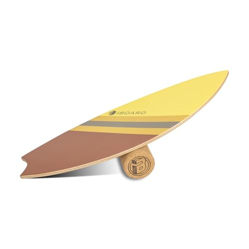Balance Board Trainer – 10-Layer Wooden with Non-Slip Fish Tail