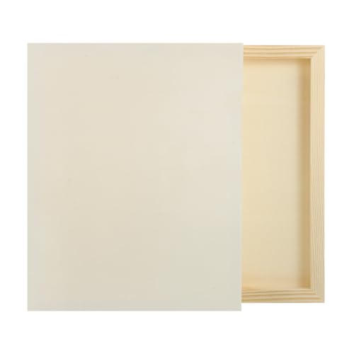 MECCANIXITY 6 Pack Wood Canvas Boards, 8x10 Inch Art Canvases Square Unfinished Wood Panel for Painting, Crafts, DIY Projects, Pouring Art - size: 8x10 Inch