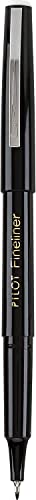 Pilot Fineliner Markers pen set, Black fine point line for drawing, 12 count per box