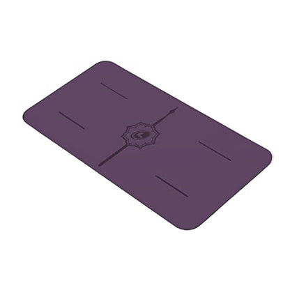Liforme Yoga Pad - Revolutionary Alignment System, Advanced Non-Slip Grip | Eco-friendly, Non-Toxic, Sweat-Resistant, 4.2mm thick pad for knee, elbow and hand support during Yoga, Free Yoga Bag - color: Purple