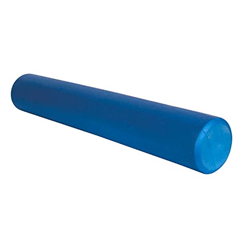 AEROMAT Elite Foam Roller - 6" Diameter - 36" Long - Blue - Intended for Pilates /Training /Muscle Relief