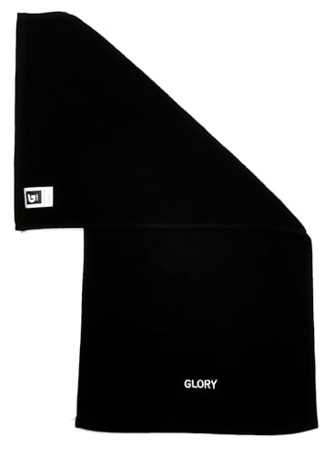 Glory Gym Towel - 100% Organic Cotton - Soft and Absorbent for Gym, Yoga, spa Dimensions (29.52 X 13.78 inch) 570 GSM (Black) - color: Black