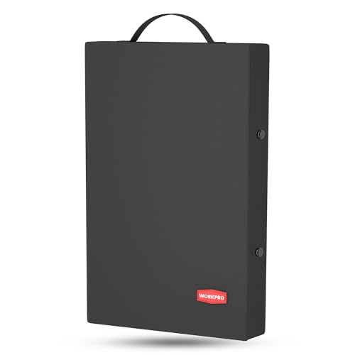 WORKPRO 17" Kneeling Pad with Removable Cover, Black - color: Black