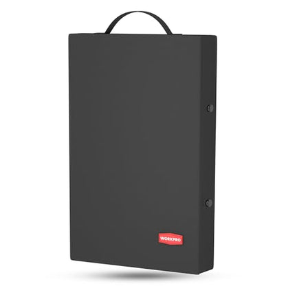 WORKPRO 17" Kneeling Pad with Removable Cover, Black - color: Black