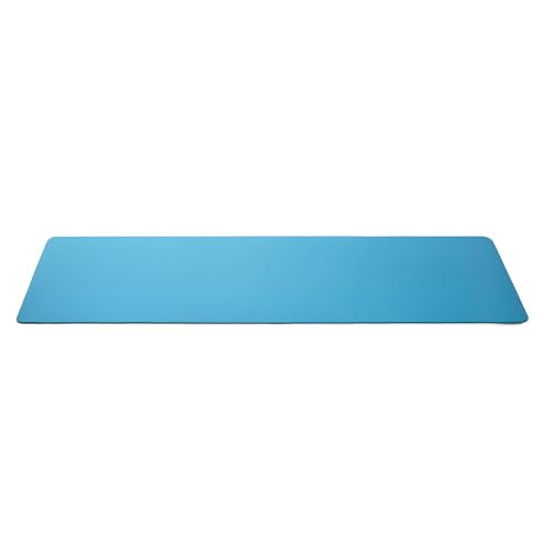 Amazon Basics 1/4 Inch Thick TPE Exercise Yoga Mat with Carrying Strap - color: Aqua