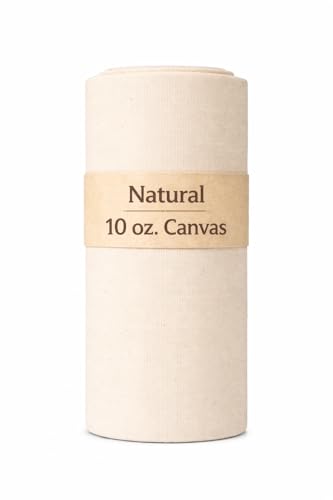 Sedona Designz 60" Wide Cotton Duck Canvas Fabric - Heavy Weight 10oz Durable 100% Cotton (Natural, 20 Yards) - color: Natural, size: 20 Yards
