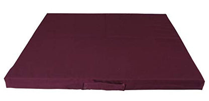 Deluxe Zabuton Meditation Mat - color: Burgundy