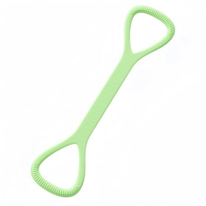 Figure 8 Resistance Band with Non-Slip Handles - color: 25LB Green