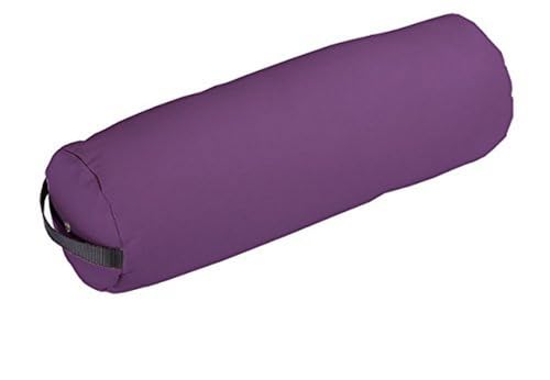EARTHLITE Bolster Pillow Fluffy – Durable Massage Bolster, 100% PU Upholstery incl. Strap Handle/Professional Quality for Massage Tables/Back Pain Relief - color: Amethyst
