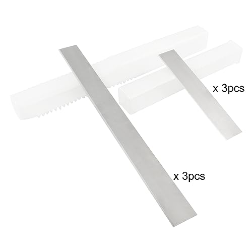 Litoexpe 6pcs Polymer Clay Cutter Blade Set | Carbon Steel, Straight, for Clay Sculpting and DIY - color: 6pcs Straight