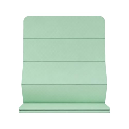 Foldable Yoga Mat TPE Non Slip Exercise Mat for Home Workout Travel - color: Green