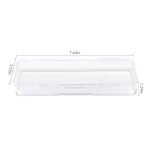 4Pcs Transparent Storage Boxes For Nail Tool Professional Pedicure Manicure Tools Set Plastic Nail Art Tool Box Storage Case Nail Supplies, White - color: 4PCS White