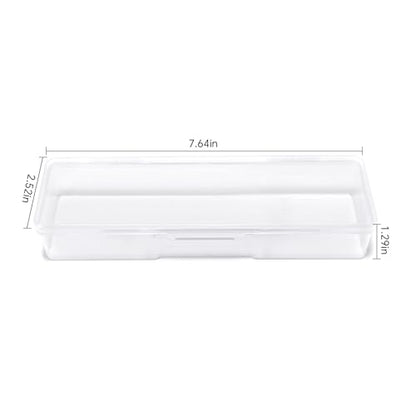 4Pcs Transparent Storage Boxes For Nail Tool Professional Pedicure Manicure Tools Set Plastic Nail Art Tool Box Storage Case Nail Supplies, White - color: 4PCS White