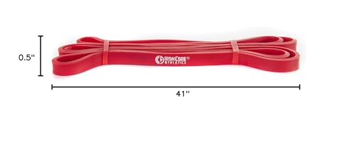 Pull Up Assistance Bands - Commercial Gym Quality 41" Loop Exercise Pull-Up Bands - 4 Different Resistance Levels to Choose from - color: Single #2 Red - 10-35 lb
