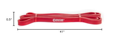 Pull Up Assistance Bands - Commercial Gym Quality 41" Loop Exercise Pull-Up Bands - 4 Different Resistance Levels to Choose from - color: Single #2 Red - 10-35 lb