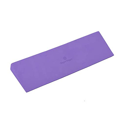Hugger Mugger Yoga Wedge - Gentle Lift for Sensitive Wrists, Durable and Stable, Supports Joints, Great for Downward Dog - color: Purple
