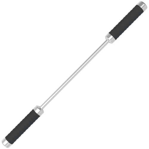 Stainless Steel Muscle Roller Stick for Legs with Silicone Grip and Ball Bearing Foot Roller for Athletes - Massage Roller Stick