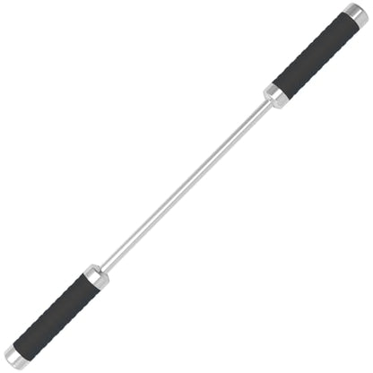 Stainless Steel Muscle Roller Stick for Legs with Silicone Grip and Ball Bearing Foot Roller for Athletes - Massage Roller Stick