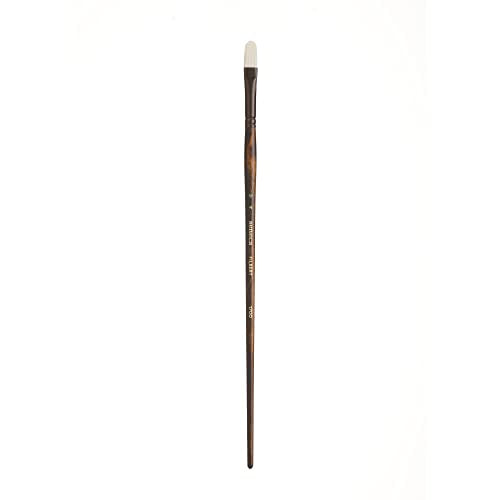 Seneca Artist Brush, Filbert 4 (1700FB-4) by Willow Wolfe, Professional Synthetic Bristle Paint Brush for Acrylic, Oil and Water Mixable Oil, Series 1700, 4 Filbert - size: 4
