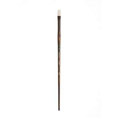 Seneca Artist Brush, Filbert 4 (1700FB-4) by Willow Wolfe, Professional Synthetic Bristle Paint Brush for Acrylic, Oil and Water Mixable Oil, Series 1700, 4 Filbert - size: 4