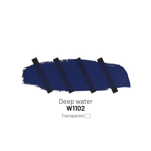 Kamenskaya Acrylic Inks for Artists - Deep Water Acrylic Ink, 3.38 Fl Oz (100 ml) | Highly Concentrated, Multifunctional Liquid Acrylic Paint - color: Deep Water