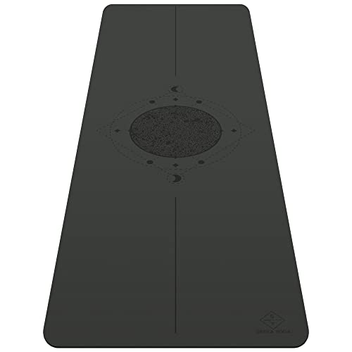 Grippiest Mat - Wet or Dry - Body Alignment. Plants A Tree. Natural Rubber Bottom.Extra Long and Wide for Comfort. Suitable Also for Hot Yoga. (72" x 24" x 4.5mm) Home Workout Mat. Non-slip. - color: Charcoal