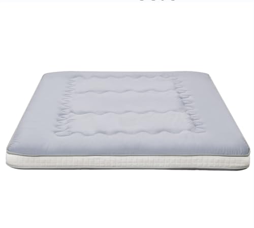 Dr.Futon Japanese Floor Futon Mattress Extra Thick Folding Roll Up Bed Topper Mat for Guest,Lounger and Tavel - color: Silvergrey, size: Full