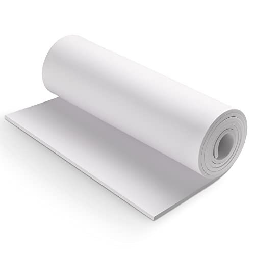 White Eva Foam Cosplay Sheets roll,Premium eva Foam 5mm Thick,59" x 13.9", High Density 86kg/m3 for Cosplay Costume, Crafts, DIY Projects by MEARCOOH - color: White, size: Thickness-5mm