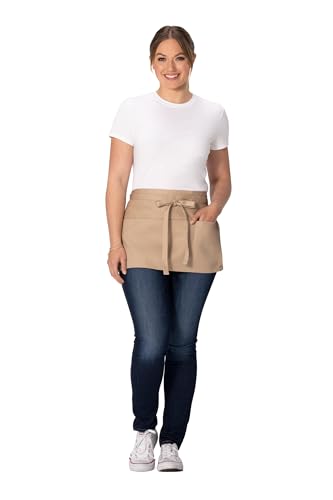Chef Works Unisex Waitress Apron - color: Khaki