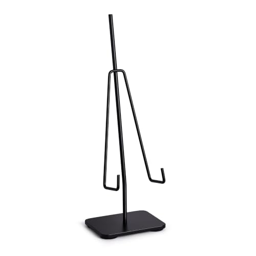 Airy Abode Tabletop Easel, Small Black Metal Display Stand, 1 Pack | One small black metal easel for displaying photos, signs, menus, place cards, framed artwork, and tabletop décor - size: Small