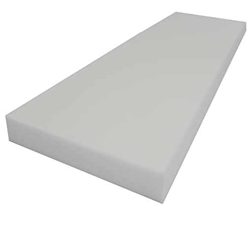 Mybecca Upholstery Foam Cushion Sheet High Density,5 H x 24 W x 72 L - color: White, style: 5x24x72