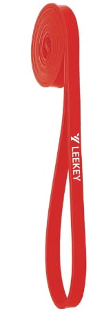 LEEKEY Single Pull Up Assist Band, Resistance Band Powerlifting Band for Body Stretching, Resistance Training - color: RED