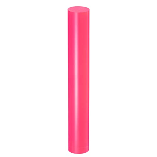 HARFINGTON Acrylic Clay Roller 7.28 Inch x 1 Inch Solid Non-Stick Plastic Round Tube Roller Polymer Clay Rod Fondant Rolling Pin for Shaping, Sculpting, Modeling DIY Crafts, Rose Red - color: Rose Red, size: 7.28 Inch x 1 Inch