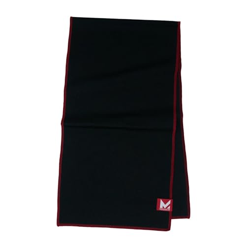 MISSION Max Plus Cooling Towel- Soft, Durable Microfiber - Cools Up to 3 Hours - UPF 50 Sun Protection - Machine Washable - color: Black Tango Red