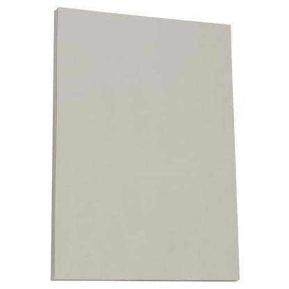 JAM PAPER Vellum Bristol 65lb Cardstock - 8.5 x 11 Coverstock - 147 gsm - Grey - 50 Sheets/Pack - color: Gray, size: 8.5" x 11"