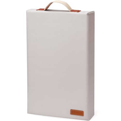 HappyPicnic Waterproof Garden Kneeling Pad, 2in Thick, Grey, 1 Pack | Soft High-density Foam knee Support, with Handle, Easy to Clean, Non-slip, for Gardening, Yoga, Prayer, Housework, Exercise - color: Grey