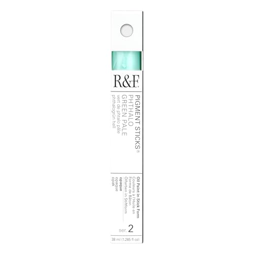 R&F Pigment Stick 38Ml Phthalo Green Pale - color: Phthalo Green Pale, size: 1 Count (Pack of 1)