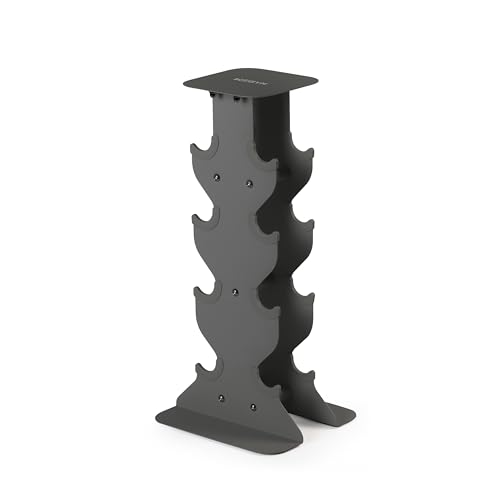 WeGym Dumbbell Rack, Sturdy Cast Iron for Space-Saving Home Gym Storage | Sturdy cast iron, space-saving storage, home strength training setup - color: Slate, style: M