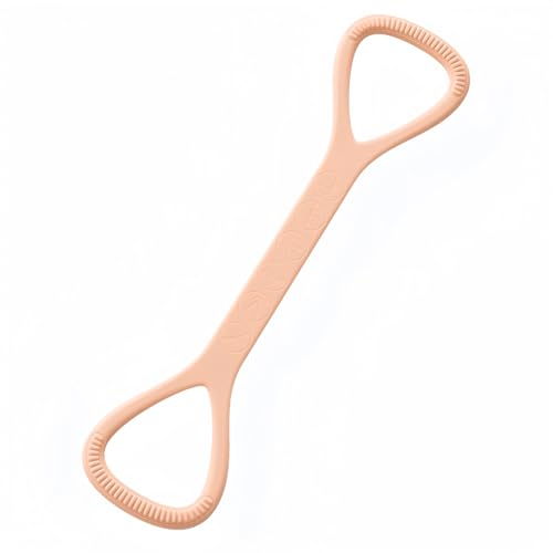 Figure 8 Resistance Band with Non-Slip Handles - color: 15LB Pink