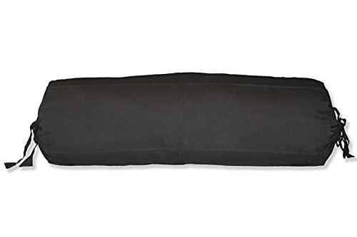 Bolster removable cover cotton (Black, 6" x 16" (15cm x 40 cm)) - color: Black, size: 6" x 16"