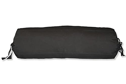 Bolster removable cover cotton (Black, 6" x 16" (15cm x 40 cm)) - color: Black, size: 6" x 16"