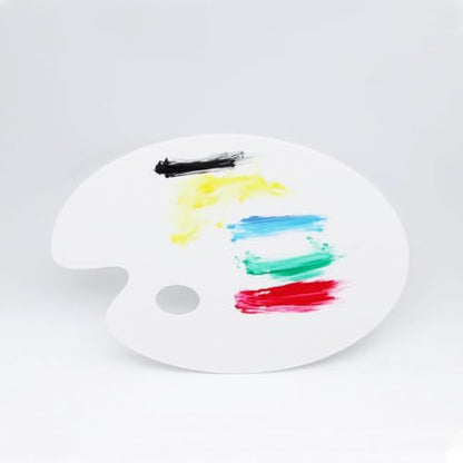 4Pcs Acrylic Paint Palette,Paint Pallet,Art Palette,for DIY Art or Oil Watercolor Painting Palette - style: White