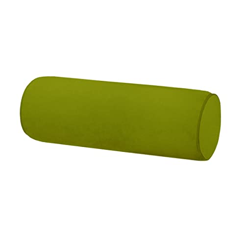 Neck Roll Pillowcases Velvet Cylindrical Pillow Covers 16"x6" with Hidden Zipper for House Home Decor Neck Roll Pillow Cervical Neck Roll Memory Pillow Cylinder Round Cushion (Light Green, 16x6) - color: Light Green