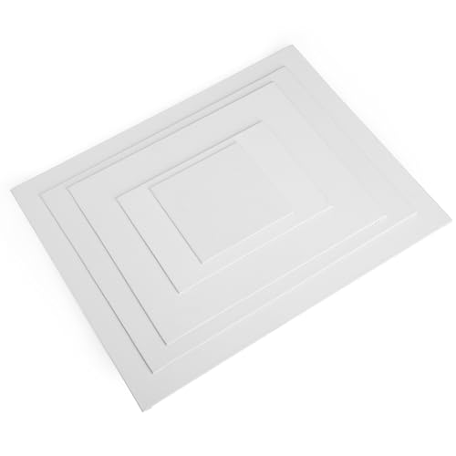 Mr. Pen- Canvas Panels, 5 Pack, 4x4, 5x7, 8x10, 9x12, 11x14 Inches | Triple Primed for Oil & Acrylic Paints, Canvas Boards for Painting, Painting, Blank Canvas for Painting, 3mm Thickness - size: 4x4, 5x7, 8x10, 9x12, 11x14 Inches