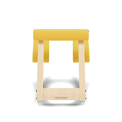 Varier Ergonomic Kneeling Chair, Rocking Knee Stool for Home Office Desk - color: Natural/Yellow