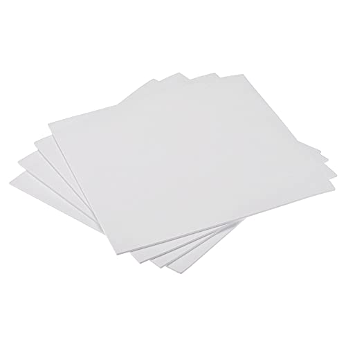 uxcell White EVA Foam Sheets 10 x 10 Inch 3mm Thickness for Crafts DIY Projects, 4 Pcs - color: White