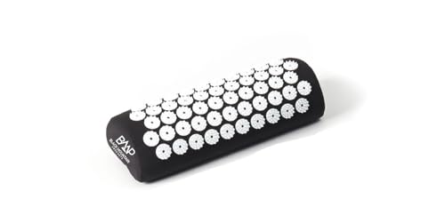Black Mountain Products Acupressure Mat with Pillow & Carrying Bag - Acupressure Mat for Trigger Pt. Massage Therapy, Black
