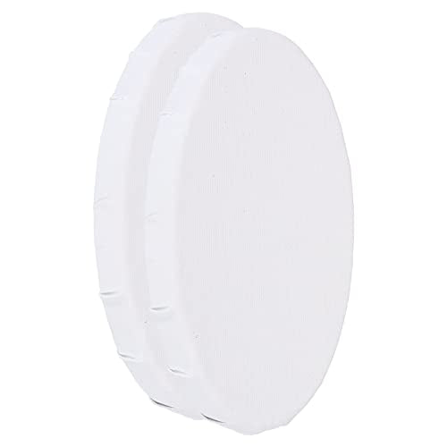 PATIKIL Paint Canvases Panel for Painting, 2 Pack 4x6 Inch Oval Wood Frame Stretched Blank Art Board Panels for Acrylic, Oil, Tempera Painting, White - size: 4x6 Inch